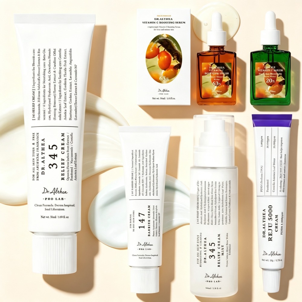Vitamin C Serum - アルテア博士 345 リリーフクリーム 147 フェイスバリア修復クリーム ビタミンC配合