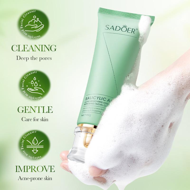 100g サリチル酸洗顔料 フェイスウォッシュフォーム 洗顔 - Cleanser Face のレビューと価格