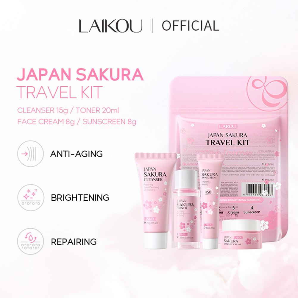 さくらスキンケアセット洗顔料、美容液、トナー、日焼け止め、フ - Cleanser Face のレビューと価格